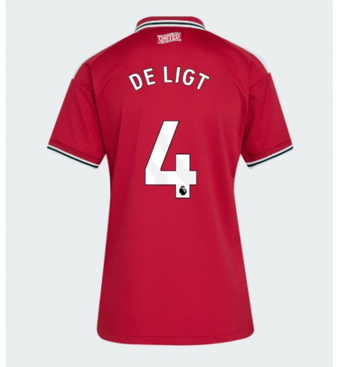 Manchester United Matthijs de Ligt #4 Domácí Dres pro Dámské 2026-27 Krátký Rukáv Manchester United Matthijs de Ligt #4 Domácí Dres pro Dámské 2026-27 Krátký Rukáv